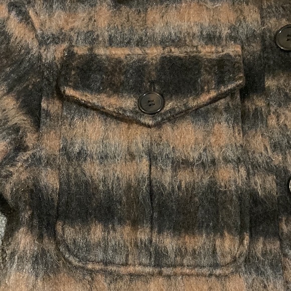 7 FOR ALL MANKIND Plaid Sherpa Duster - Picture 6 of 10